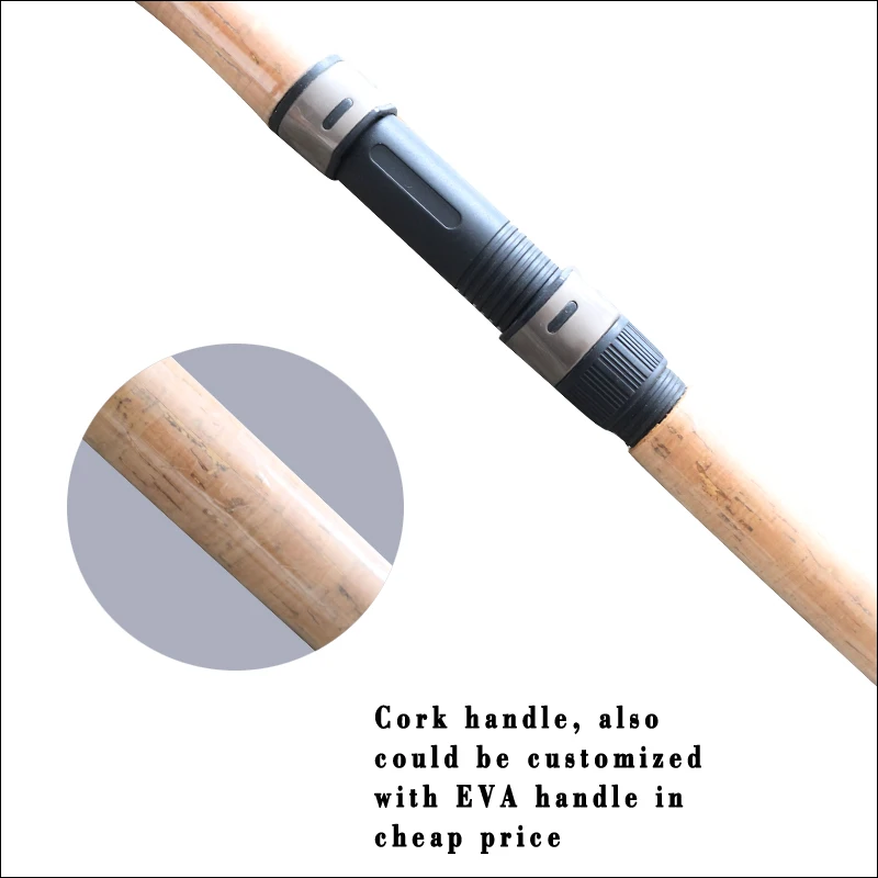 Customized OEM 390cm 170g Carbon Fiber Stream Rod Fishing Rubber Cork Feeder Rod