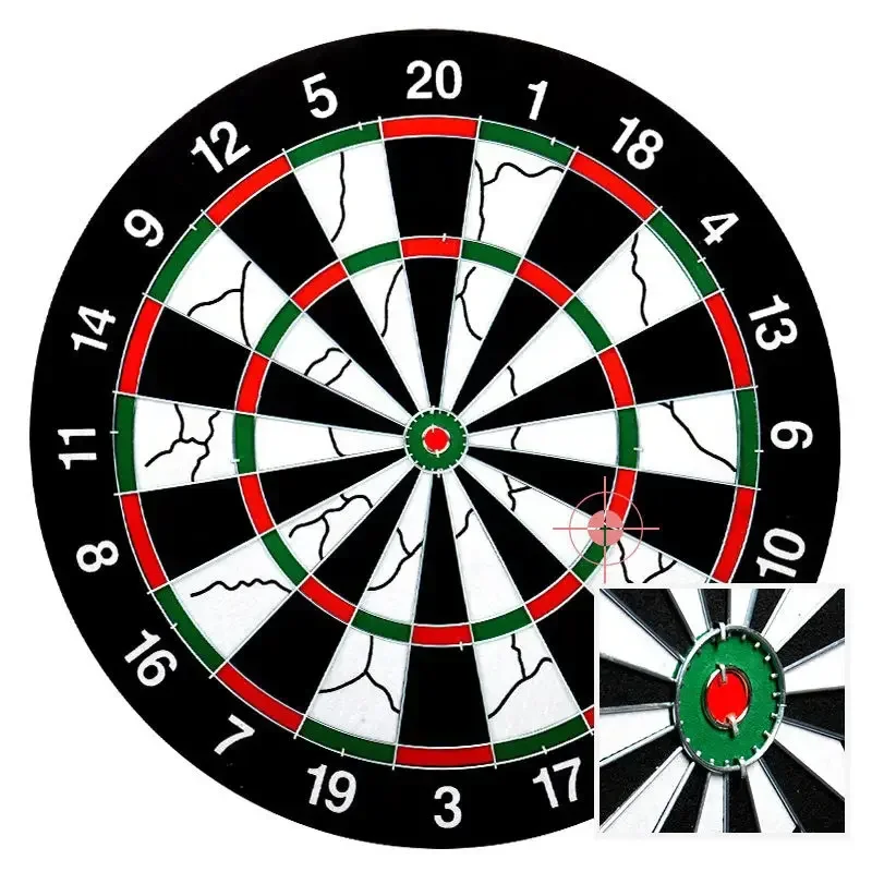 Flying Plate Dartboard with Thickened Flocking on Both Sides Fitness Equipment Accessory