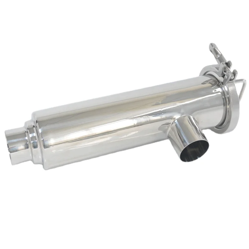 Sanitary Stainless Steel SS304 Clamped Angle Type Filter For Food Grade Fluid