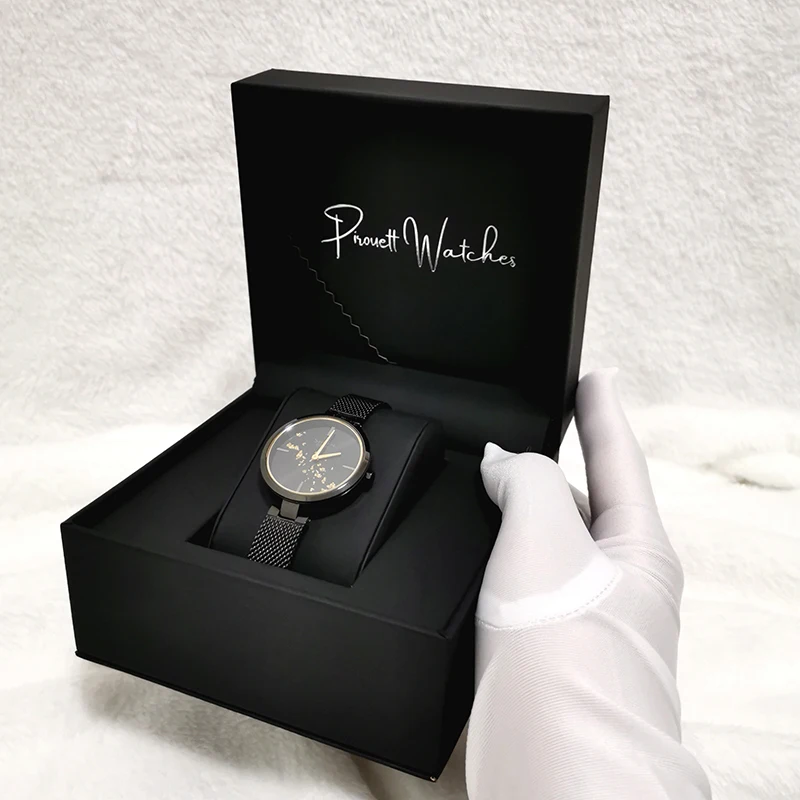 
Коробка для часов, оптовая продажа, черный роскошный чехол из искусственной кожи для часов с логотипом на заказ, подарочная упаковочная коробка, коробка для часов 