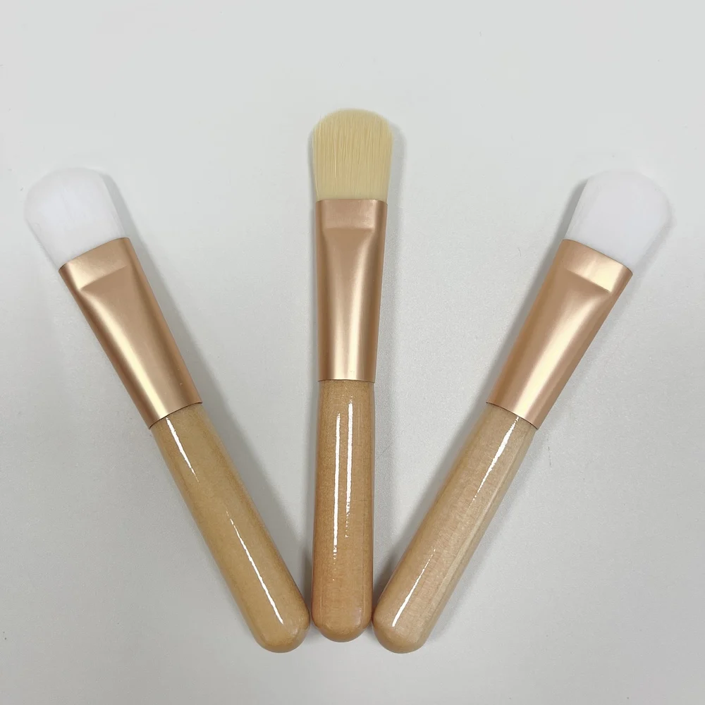 Mini Cute Smooth Silicone Face Mask Brushes Flexible Mud Mask Applicator Brush Tool with Short Transparent Handle Makeup Tools