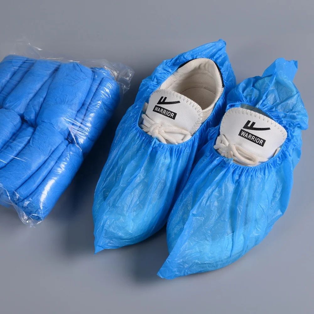 
Disposable Medical PP Non Woven non skid Shoe Cover anti slip PE Boot Covers 