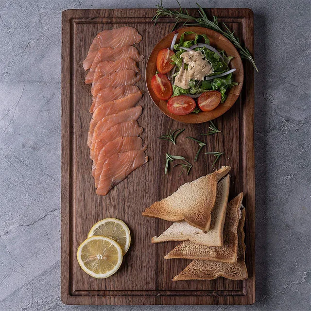 Factory Wholesale Custom Wood Bamboo Acacia Black Walnut Cutting Board Set Thick Wooden Chopping Block for Vegetables New Model