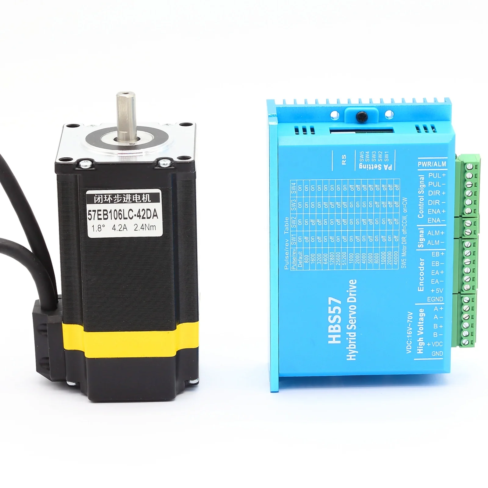 High quality  close loop stepper motor with driver nema 23 hybrid stepper motor CNC kit