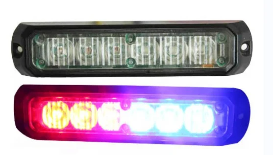 10v-30v 6 led 18w surface mount flashing strobe blinker lights for ambulance