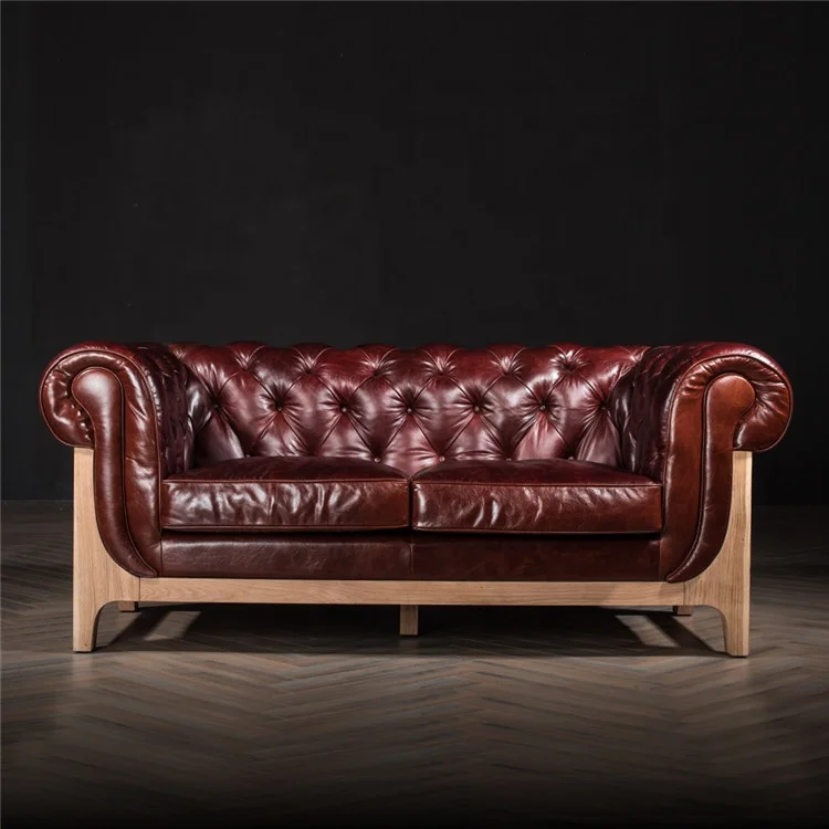Home Relaxing French Provincial Leather Sofa Furniture For Sale