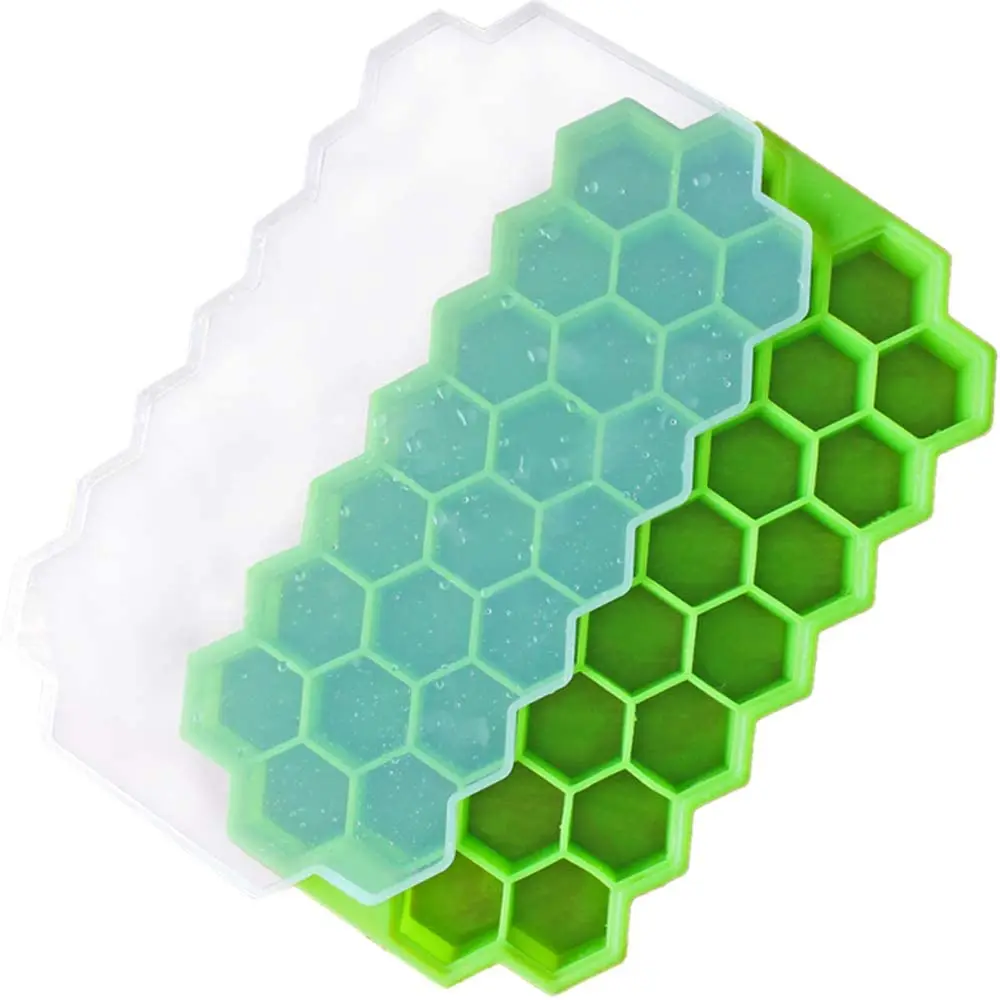 Yongli Ice Cube Tray Custom Silicon Mold Ball Easy Release 36 Holes Round Balls Cream Popsicle Shiny Mold With Attached Lid