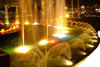 Factory changeable color controllable laminar jumping jetting swimming pool fountain nozzles