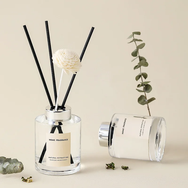 Wholesale Custom Square Bottle Essential Oil Diffuser Set Home Decor Aromatherapy Reed Diffuser Fragrance Scented Perfume Gift