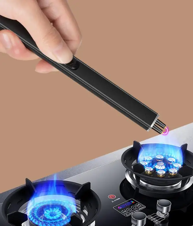 USB lighter Rechargeable plasma Lighters BBQ Camping Arc Lighters