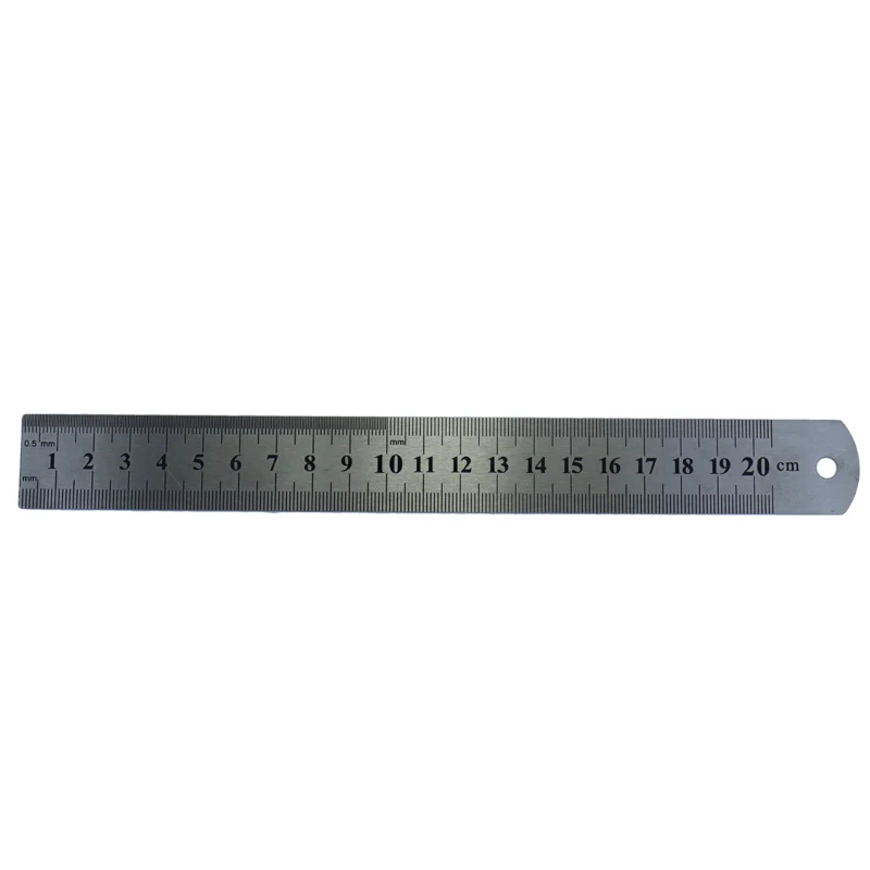 Merchants wholesale good quality 20 cm stainless steel ruler drawing tools office supplies