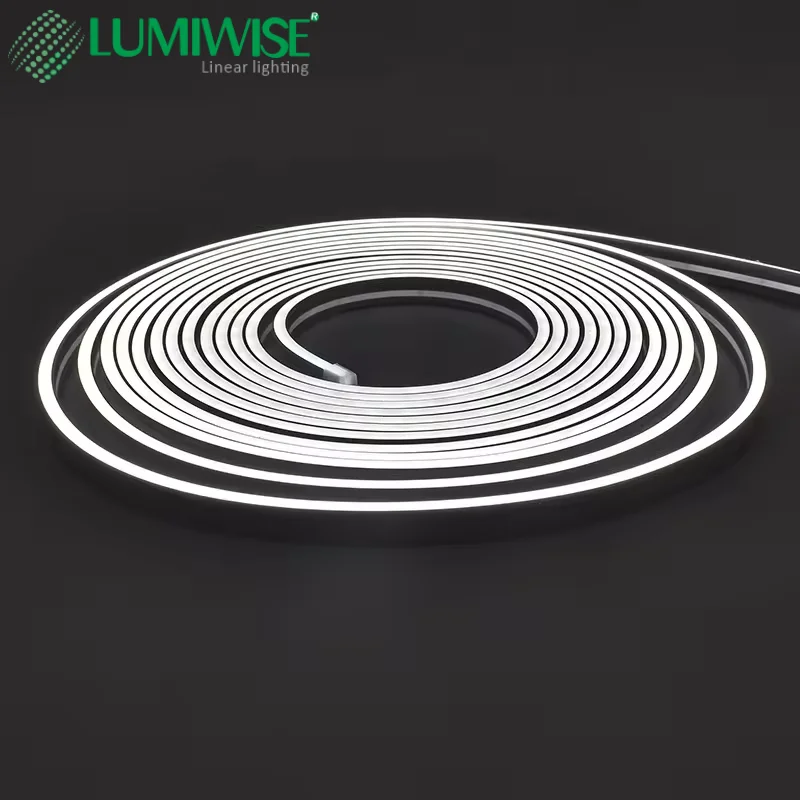 Customized flex mini size silicone neon strip outdoor lighting 0408 IP67 12v 24v led strip tape for cabinet/wardrobe lighting