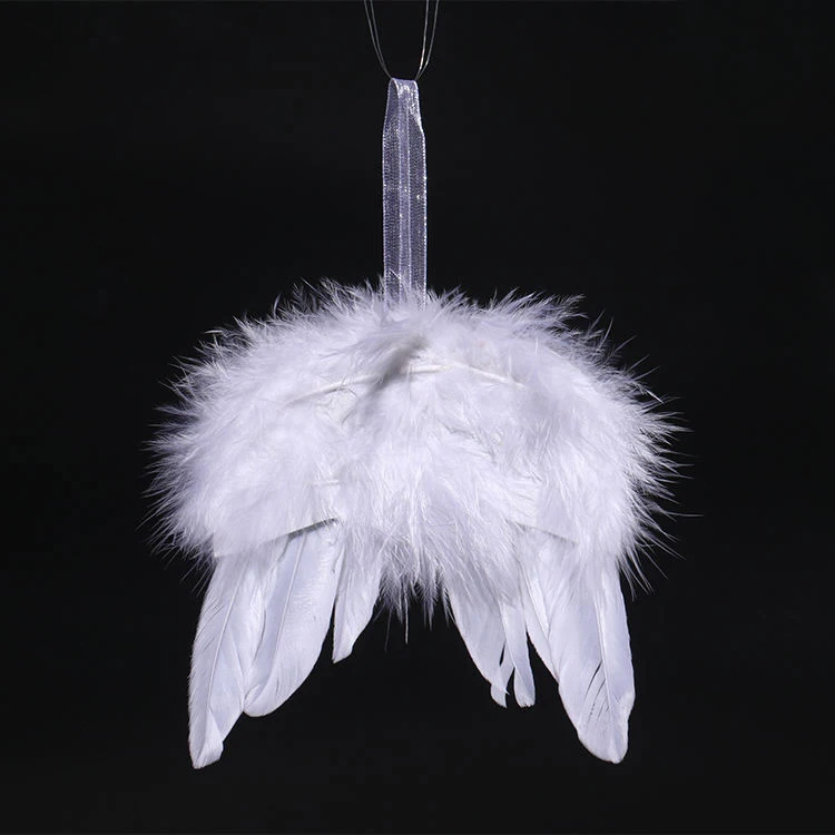 Subli-forward Sublimation feather angel wings ornaments for Christmas Home Decoration