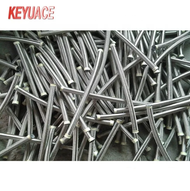 Chemical Pipe PTFE Hose Stainless Steel 304 Braided Metal Hose