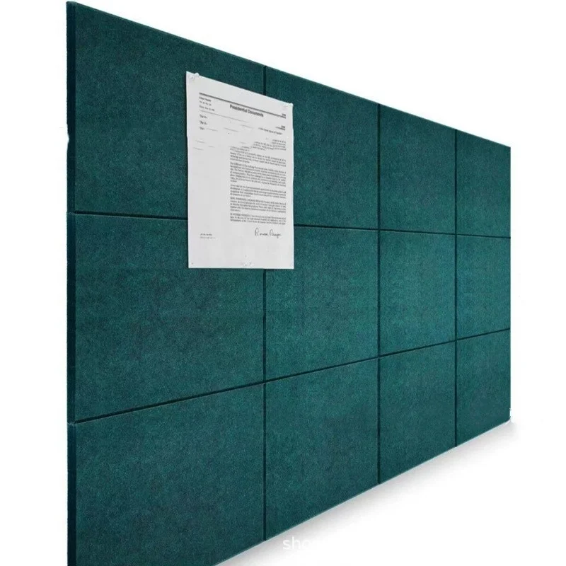 2024 High Quality Large Cork Board for Office Dark Green Felt Board Alternative Push Pin Board Wall Organizer for Office