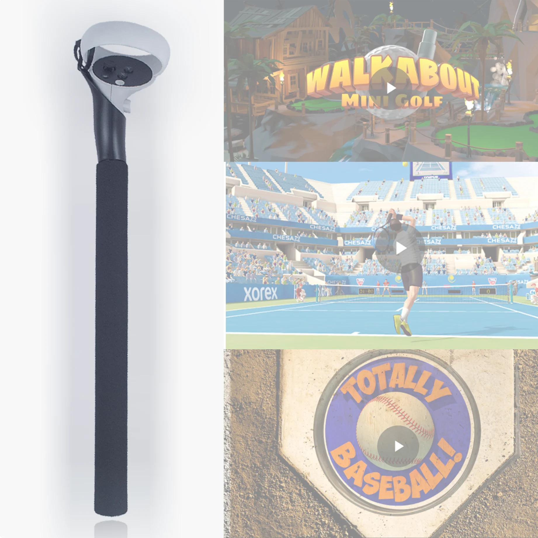 2022  Accessory Expansion Controller suitable for  Meta Quest 2 /Oculus Quest 2 Golf Club/Tennis/Baseball Adapter Racket