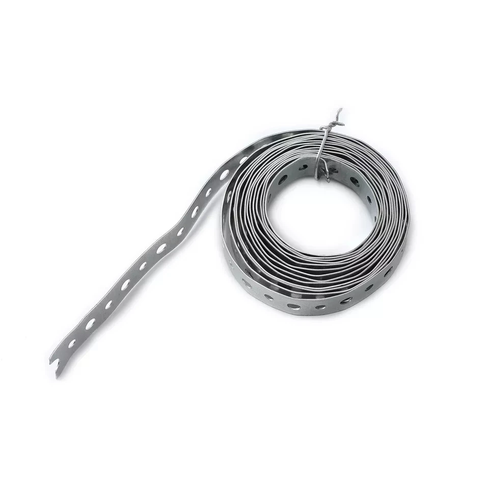Connection Strap Galvanized Metal Perforated Plumbers Tape Metal Hanger Strap