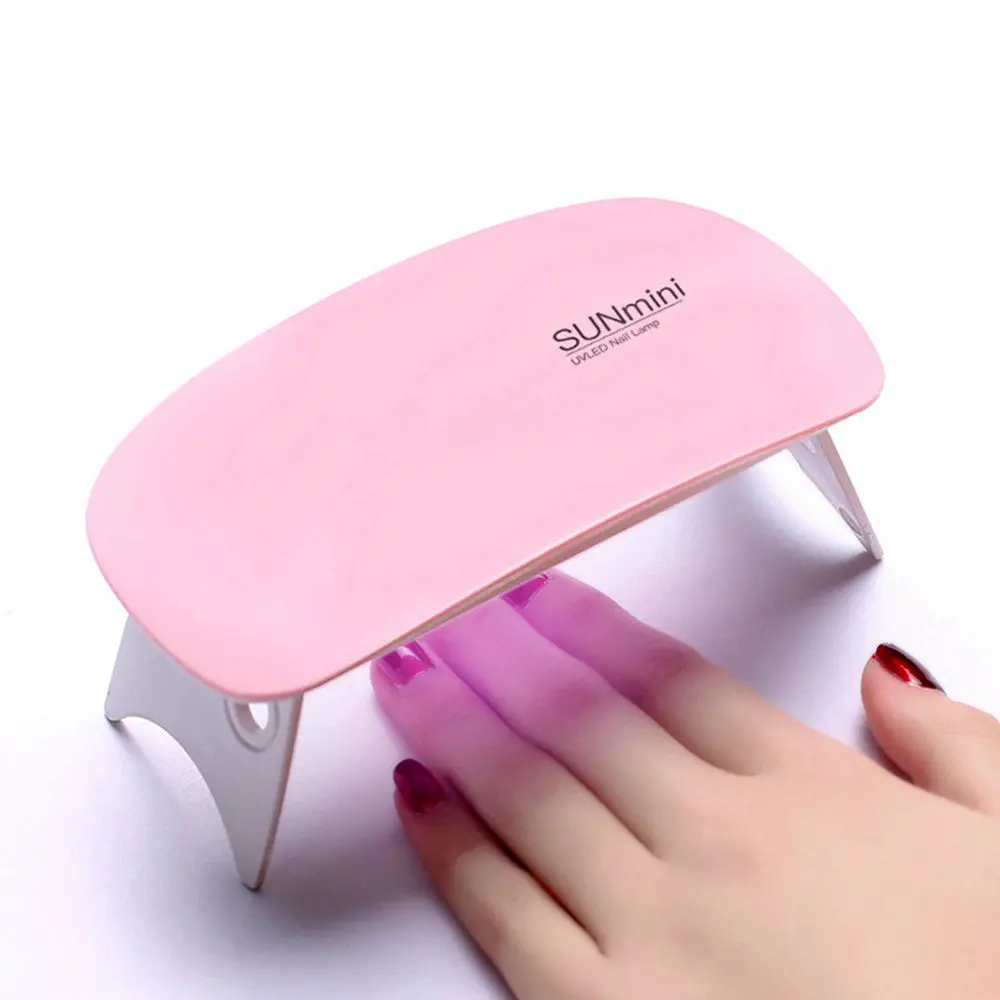 Customizable Portable USB Cable SUN MINI Nail Lamp For Gel Polish Curing with 6 Watt 6 Lamp beads