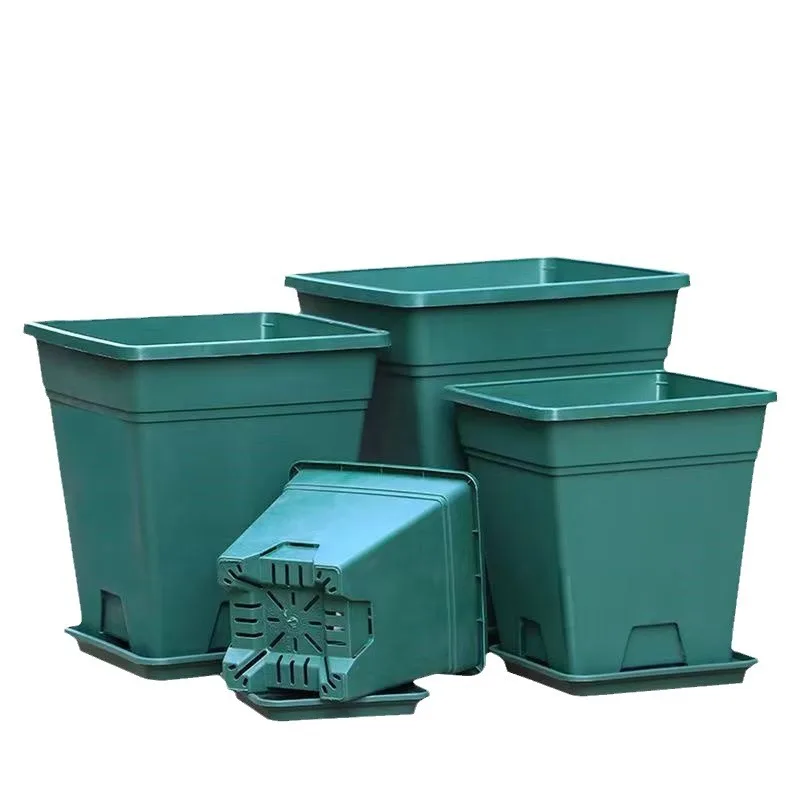 DD3178 Small Nursery Pot Plastic Thick and Sturdy Seed Propagation Planter Start Germination Pot Square Nursery Seedling Pot