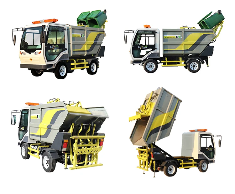 Hot Sale New energy self-loading dump truck 3cbm small garbage truck electric trash truck