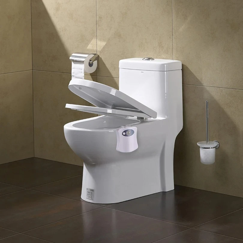 Smart PIR Motion Sensor Toilet Seat Night Light 8/16 Colors Waterproof Backlight For Toilet Bowl LED Lamp WC Toilet Light