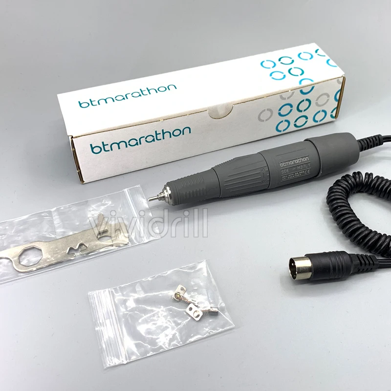 btmarathon H37L1 micromotor nail drill  handpiece 35000 rpm drill for nails OEM private label customized