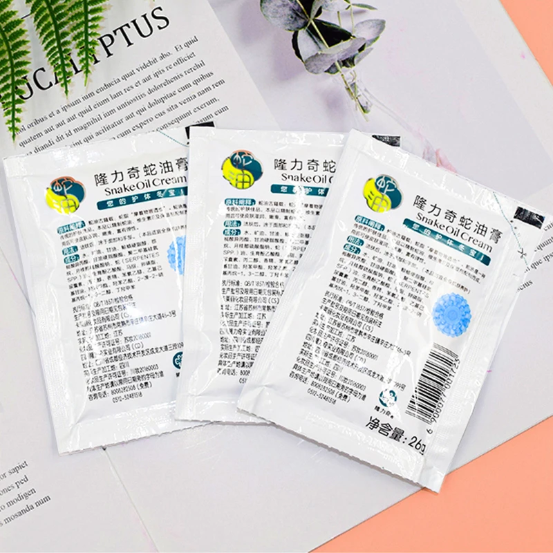 Longrich factory supply superior quality 26g single bag snake ointment snake oil cream body hand cream moisturizing lotion