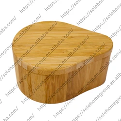 Bamboo Salt and Spice Storage Box With Magnetic Swivel Lid