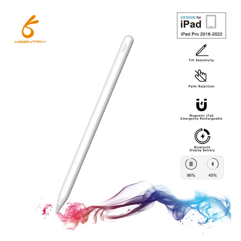 Сменный стилус для Apple Pencil 2 с датчиком наклона противотуманный беспроводным зарядным портом пользовательским