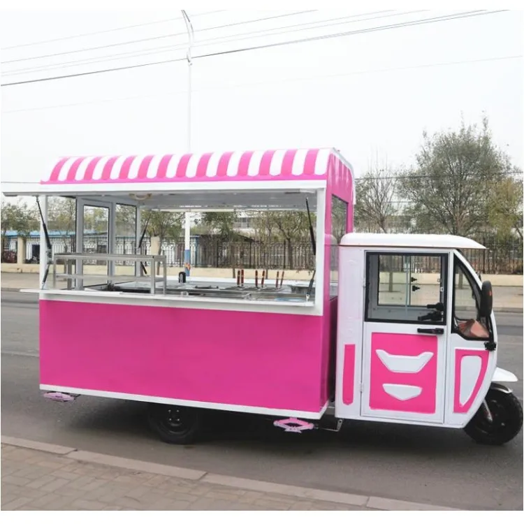 Professional multifunction Gasoline Mobile Fast Food Truck food cart