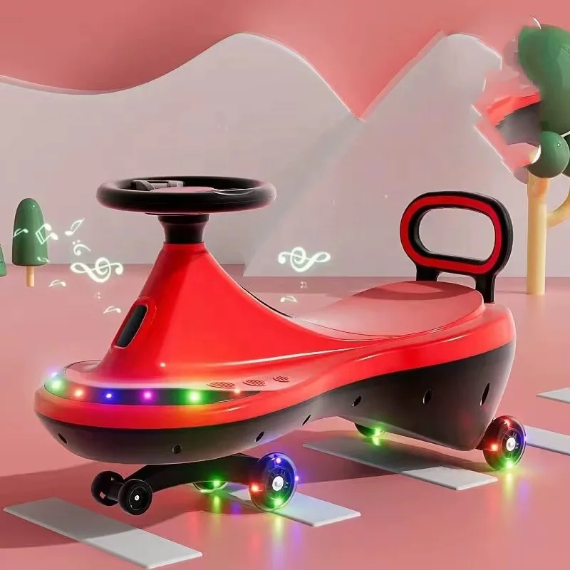 new model kids swing twist car for baby/Cheap price plastic wholesale kids swing car twisters