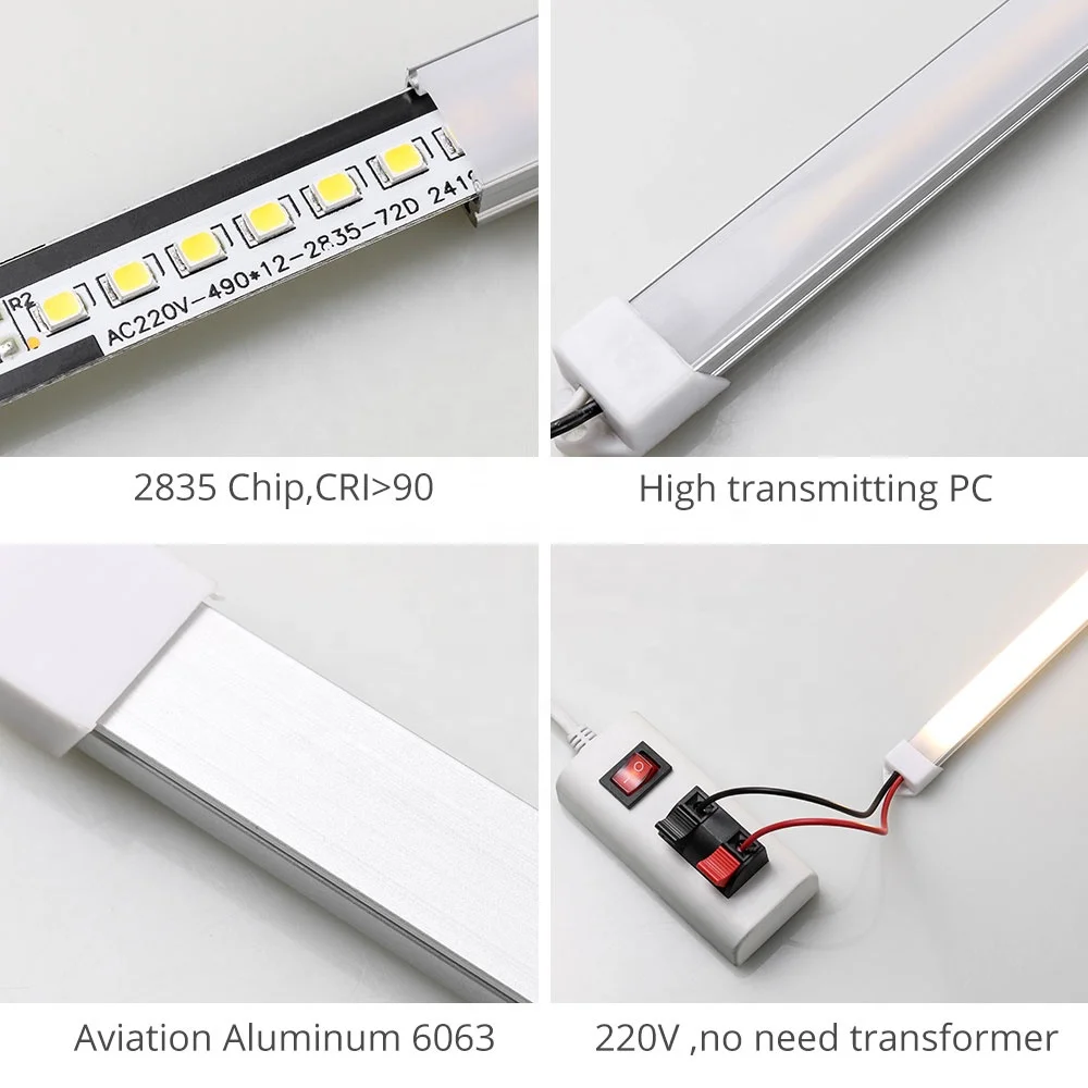 Factory Wholesale SMD2835 14W 100cm under led cabinet light for display