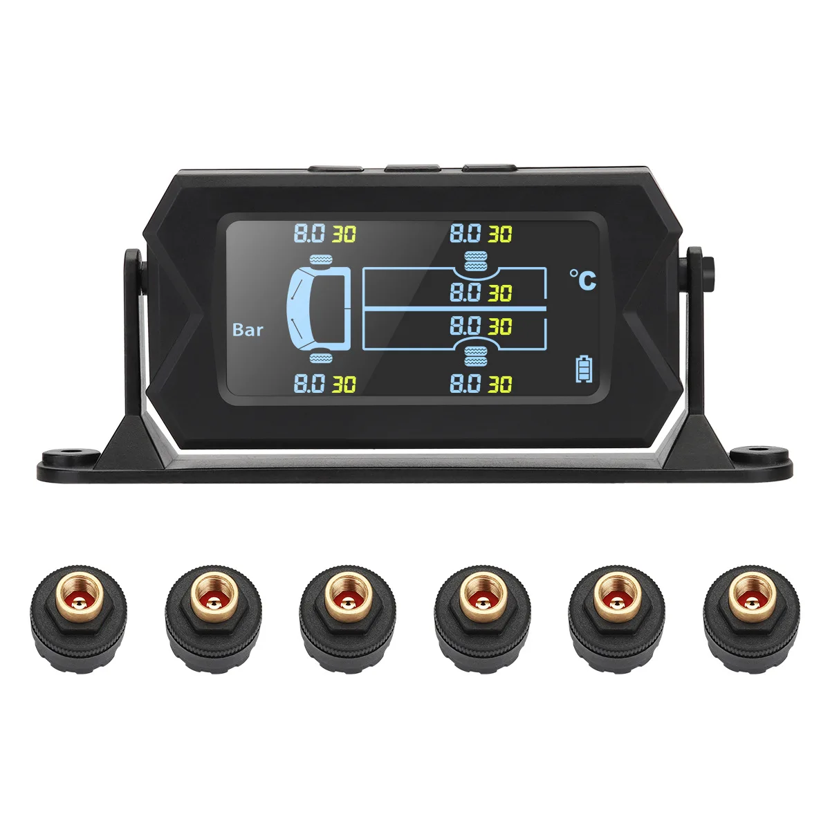 Car Truck Wireless Smart Tpms Solar Power Tire Pressure Monitoring System Sensor Gauge - Buy Tpms Solar