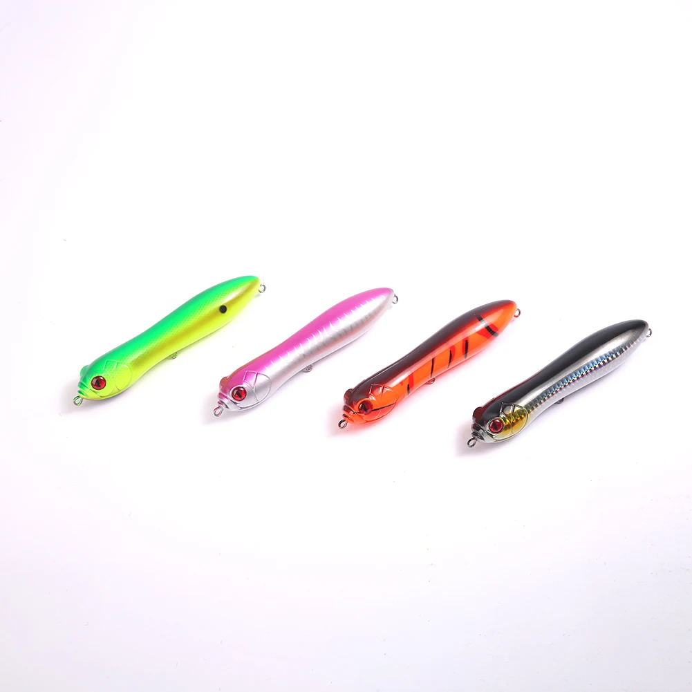 5in catfish rattle Super Spook  Lure Multiple Color Rattle Sound Louder Catfish Floating Fishing Pencil Lure