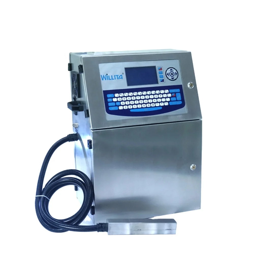 Online Inkjet Printer CIJ Expiry Date Printing Machine For Food Beverage Packing Water Bottle Printing