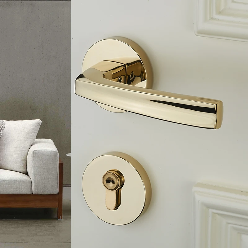 [Zinc Alloy]Solid wood door handle for general purpose indoor split lock with good price