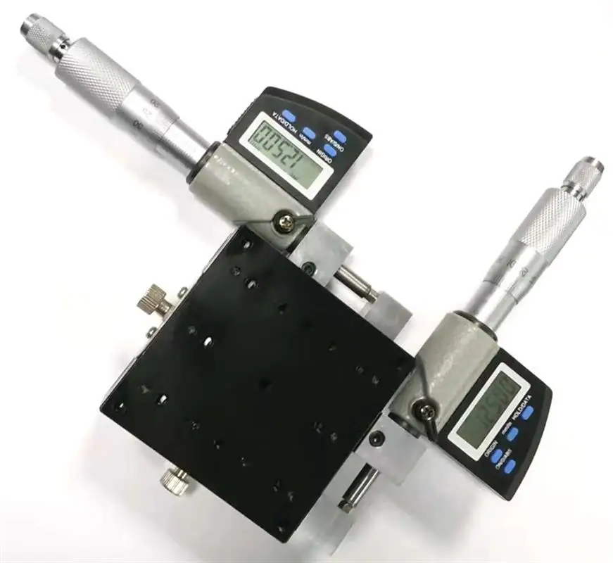 0.001 digital micrometer x axis fine tuning platform xy high optical cross slide table