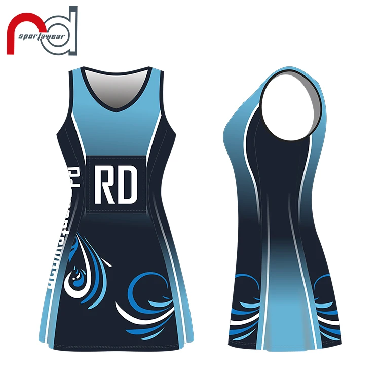 Full Sublimation Netball Dress Cheap Girls Netball Uniforms