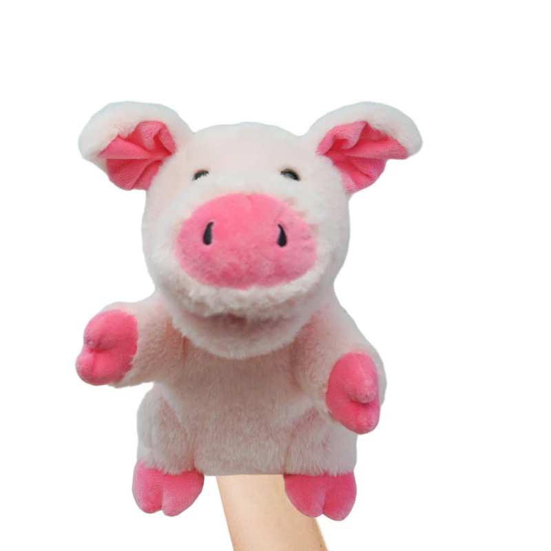 Wholesale New Style Kids Gifts Farm Animal Hand Puppets Horse Cow Plush Toy Educational Gift For Children