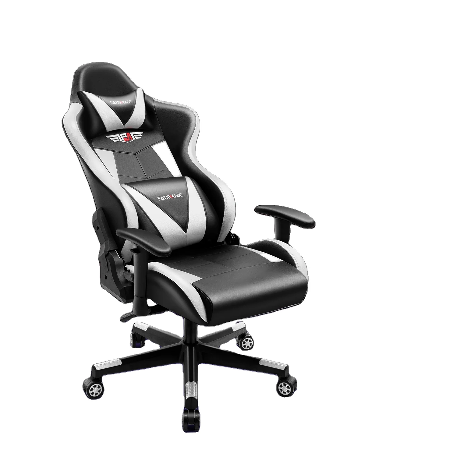 
2020 Amazing hottest blue tooth RGB speakers and massage cheap office furniture Computer Gaming Chair with retractable footrest 