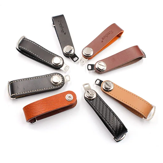 Поставщик Amazon, различные виды компактных кожаных ключей, органайзер, Карманный Брелок до 10 ключей для мужчин, подарок