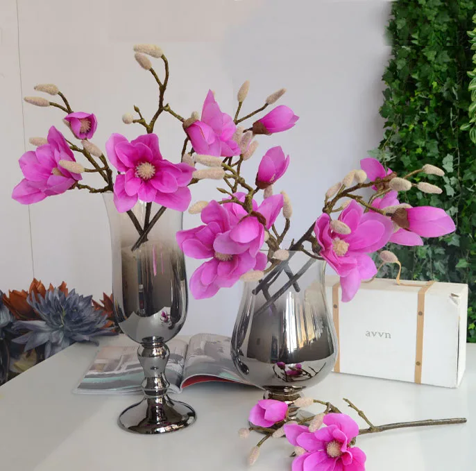 real touch artificial silk magnolia