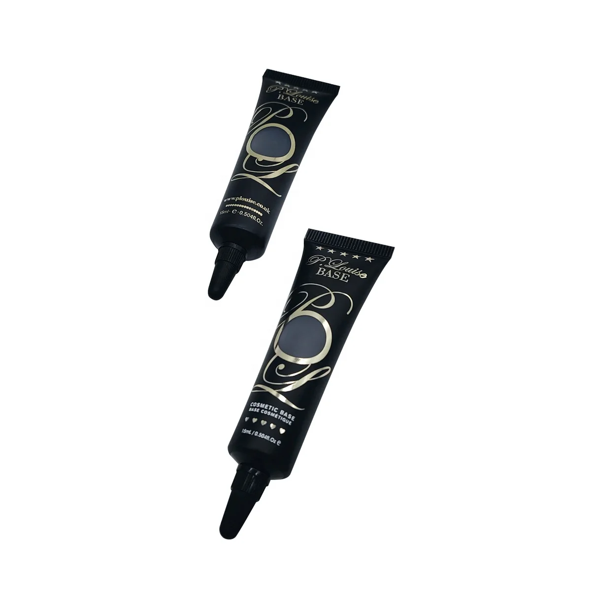 printed empty pe soft tube long nose gel packaging cosmetic eye cream packing containers plastic tube