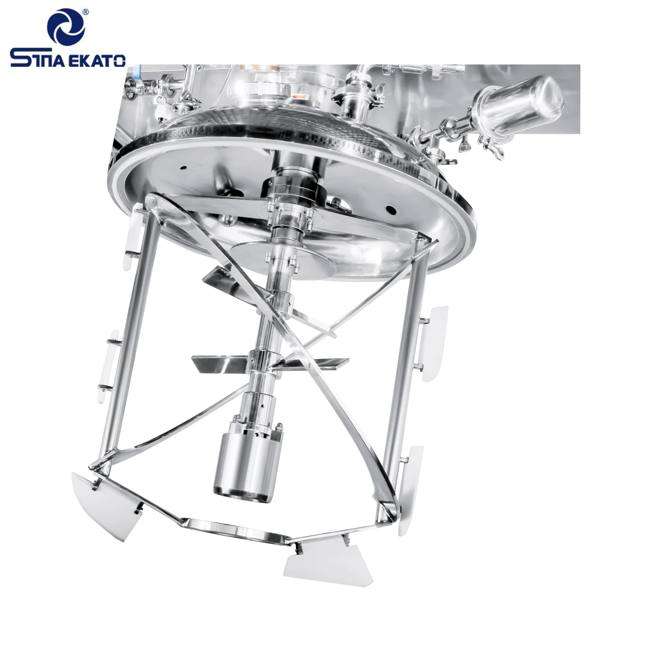 SINA EKATO 200L Tomato Sauce Ketchup Mayonnaise Vacuum Homogenizer Mixer Mixing Machine Food Making Plant