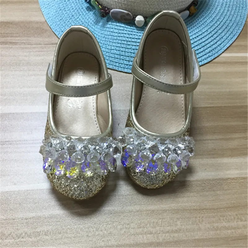 Китай обувь для девушек Золушка кристалл каблук пианино выступлений