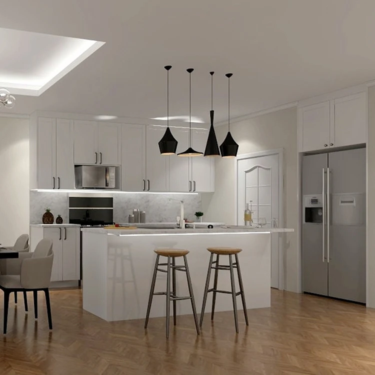 European style kitchen cabinet designs for wooden prefab homes