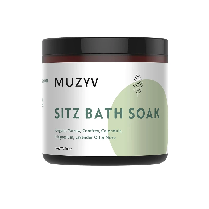 Custom natural hemorrhoid treatment pure epsom dead sea bath salts sitz bath soak for postpartum recovery care new mom