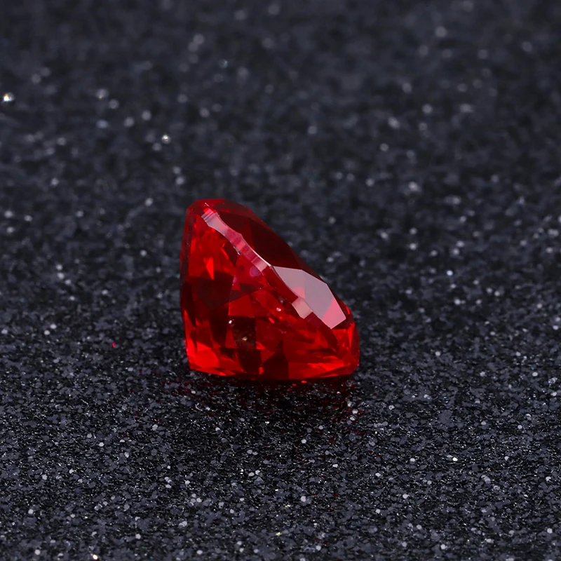  Синтетический рубиновый камень круглой формы Starsgem Размер под заказ 4-11
