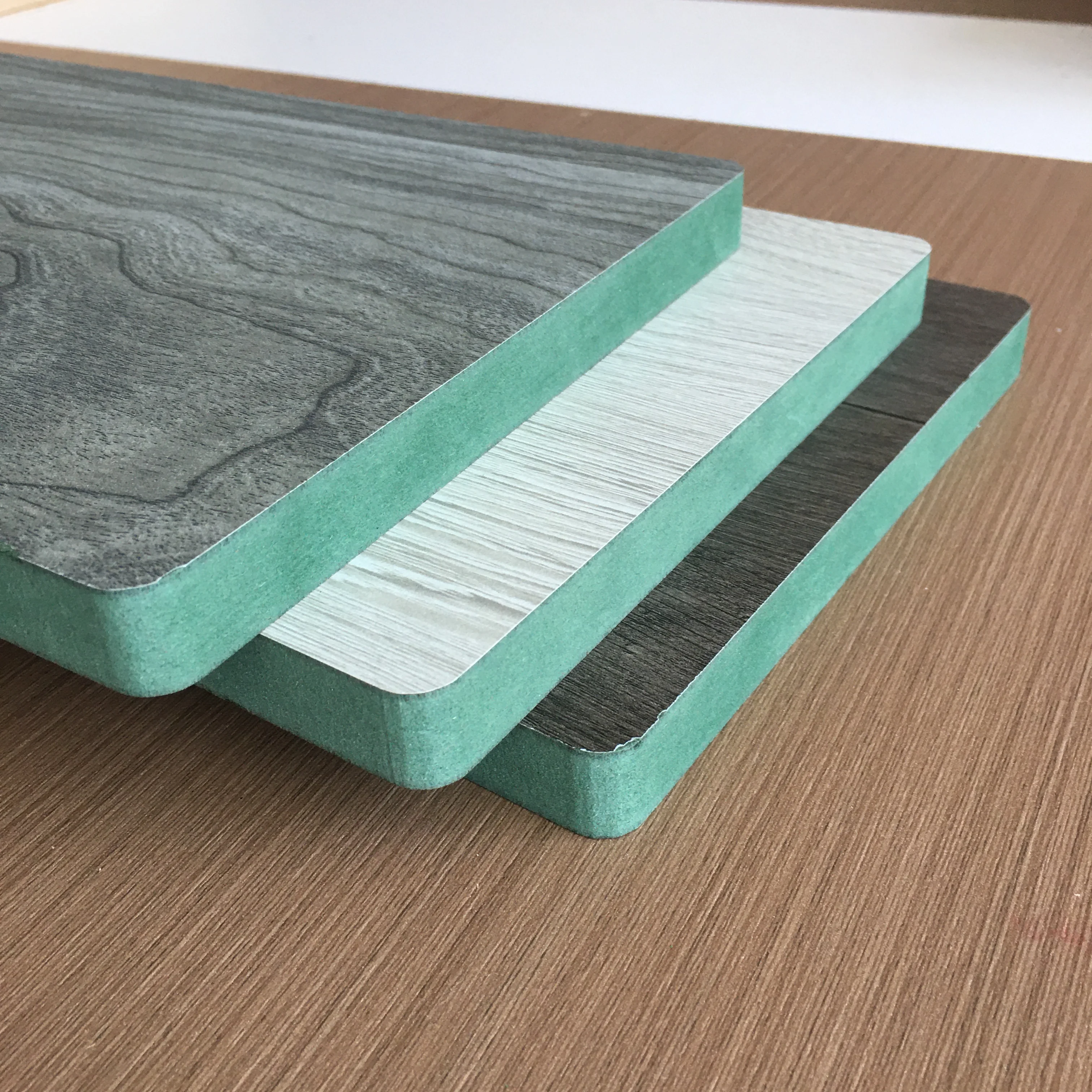 Green Color HMR Waterproof MDF Panel Water Resistant MDF Board for Kitchen Cabinets