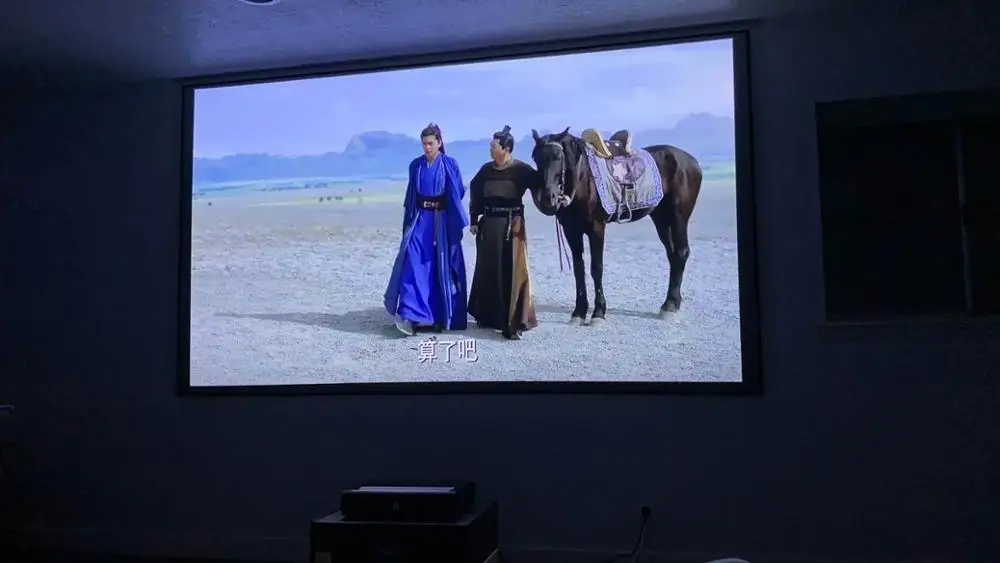Домашний кинотеатр 100 дюйма, 4k, ультракороткофокусный домашний кинотеатр с кристальным окружающим светом, отклоняющий экран ust alr для лазерного проектора Xiaomi Mijia ust
